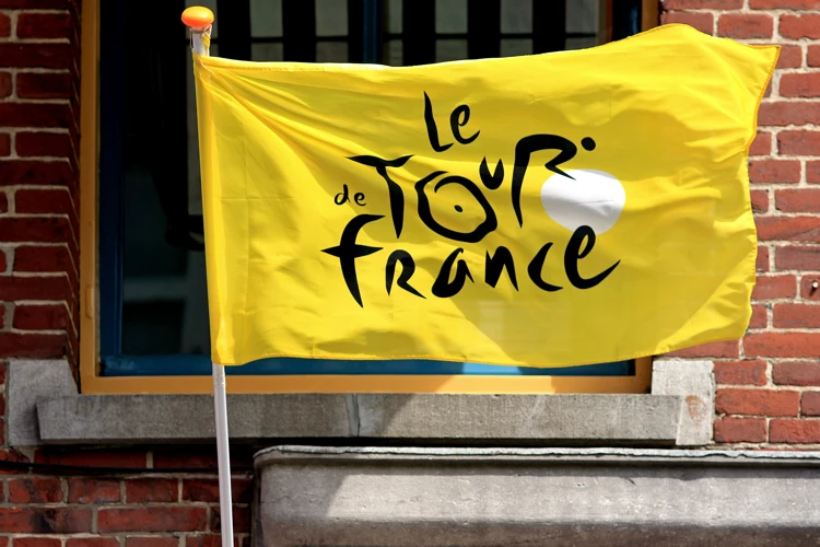 De vlag van de Tour de France