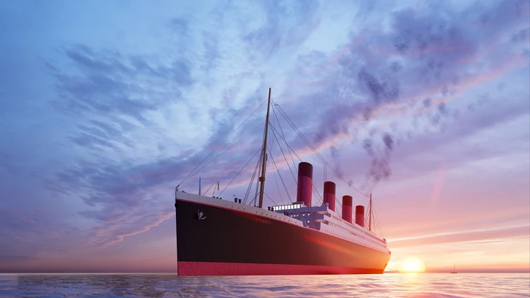 Het schip de Titanic was met 2200 mensen op weg naar Amerika toen het zonk.