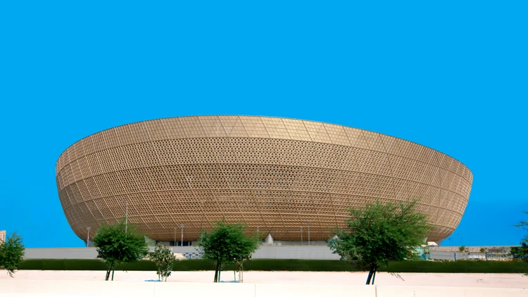 Een van de stadiums in Qatar