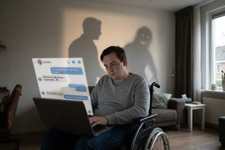 Sommige nepdaters praten met meerdere mensen tegelijk om zo meer geld te verdienen.