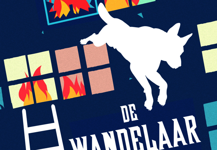 Omslag van het boek ‘De wandelaar’ van Adriaan van Dis in makkelijke taal