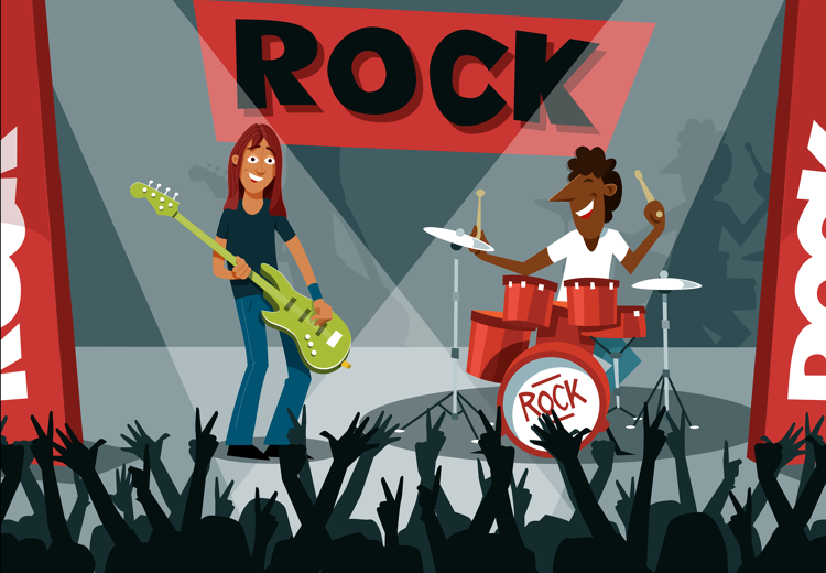 Muziek maken in je eentje is leuk, maar samen muziek maken is nog veel leuker. In een band speel én leer je van elkaar.