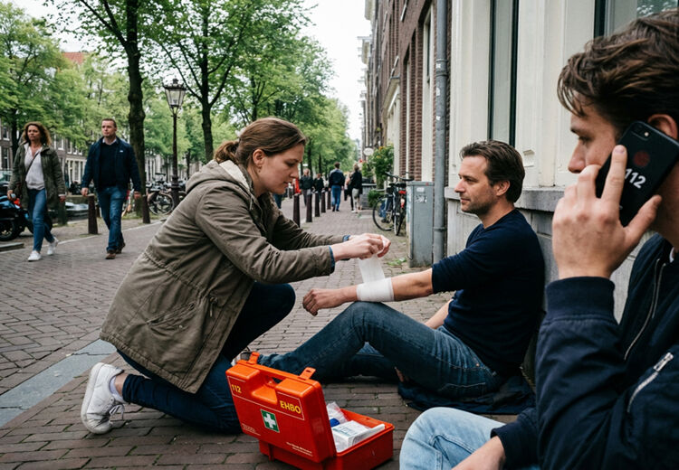 EHBO staat voor Eerste Hulp Bij Ongelukken.