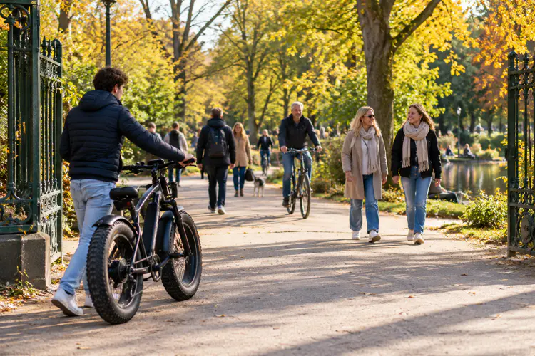 Een fatbike heeft extra brede banden en lijkt daardoor een beetje op een kleine motor.