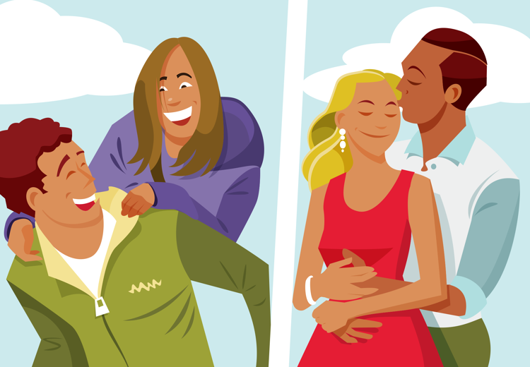 Liefde is het vermogen de ander te steunen en accepteren met alles erop en eraan.