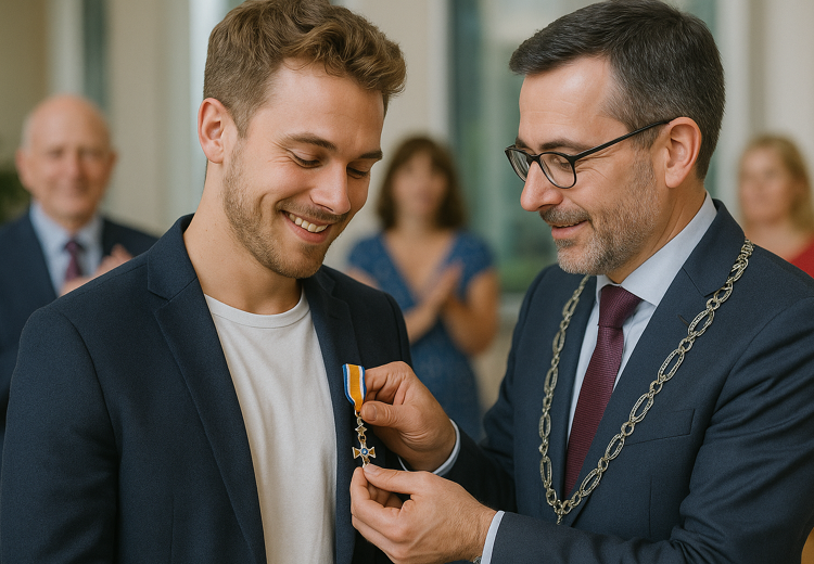 Als je deze Koninklijke onderscheiding krijgt, dan is het van jou en mag je het houden.