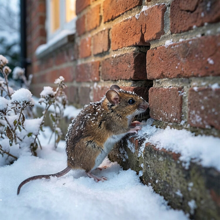 Een muis kan door een gat dat niet groter is dan een muntje.