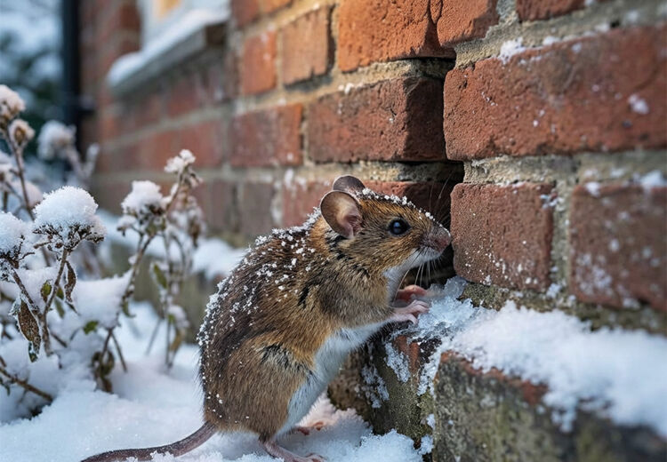 Een muis kan door een gat dat niet groter is dan een muntje.