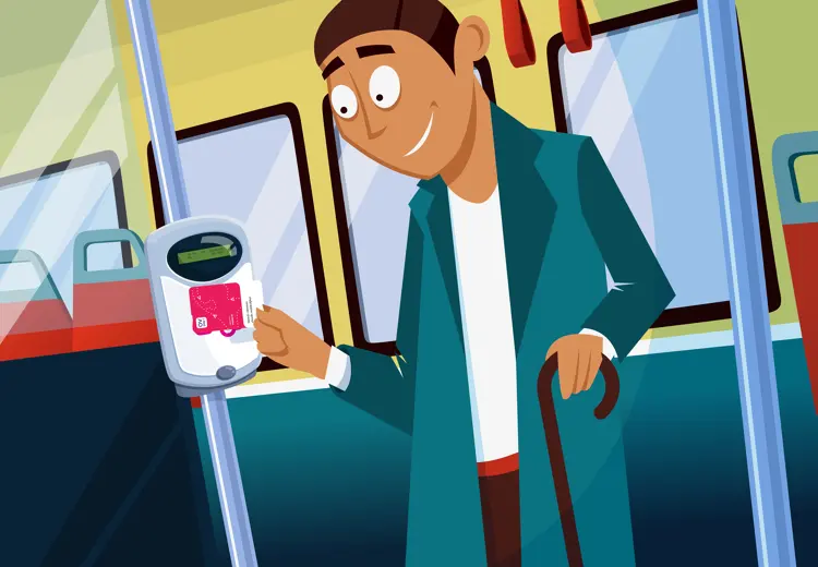 Met de nieuwe OV-pas kun je nog steeds reizen met trein, bus, tram en metro.