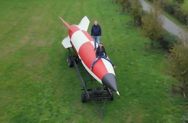 Dit type raket werd op hetzelfde landje in 1945 afgevuurd. Maar liefst 90 keer.