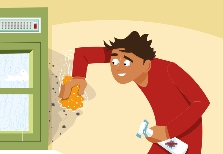 Bij mensen die in een huurhuis wonen komen deze problemen het vaakst voor.