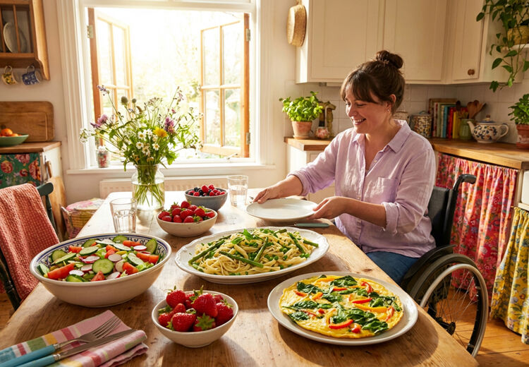 Lichte lentegerechten zoals een frisse pastasalade met groenten passen perfect bij het voorjaar.