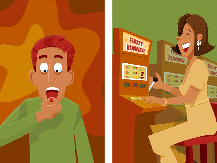 Ieder jaar raken er in Nederland ongeveer 200.000 mensen verslaafd aan middelen. Ook gokken leidt tot problemen.