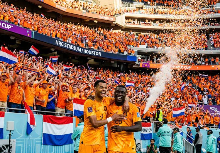 Nederland speelde de wedstrijd in Houston, waar bijna 69.000 mensen in het stadion zaten.