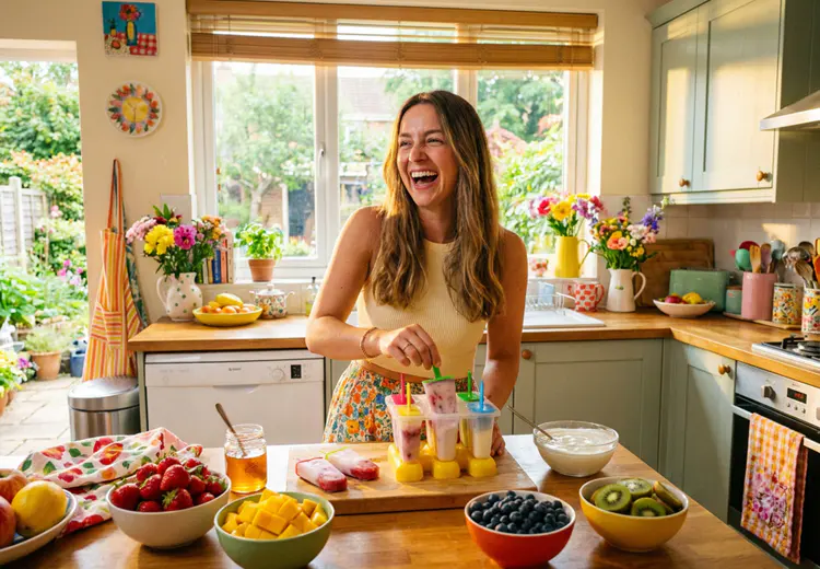 Bevroren banaan maakt yoghurtijs extra romig, zonder dat je room hoeft te gebruiken.