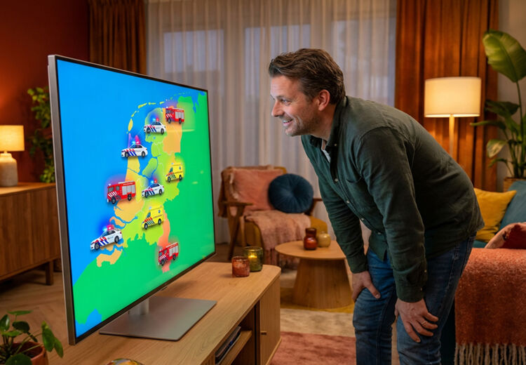 Op de kaart zie je in één oogopslag waar hulpdiensten naartoe gaan in jouw buurt.