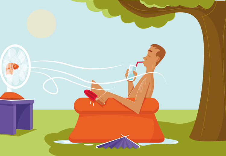 Bij een oostenwind kunnen we vaak zomerse temperaturen verwachten van 25 graden en meer.