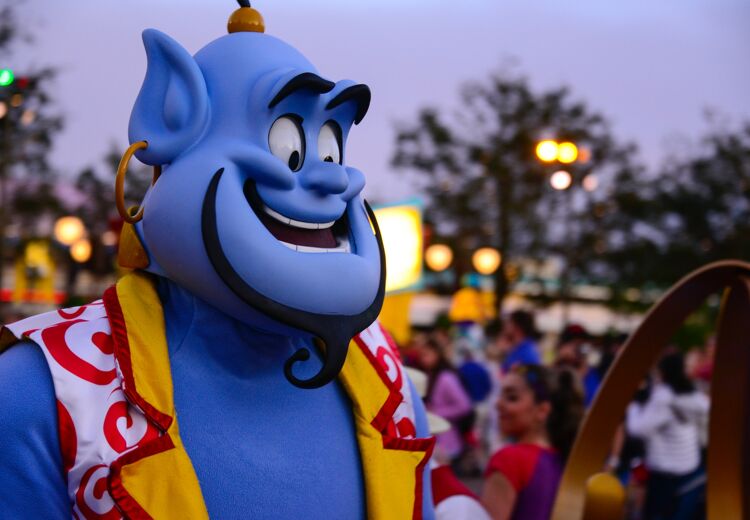 'A whole new world' uit de film Aladin staat op nummer 3 in de top 100.