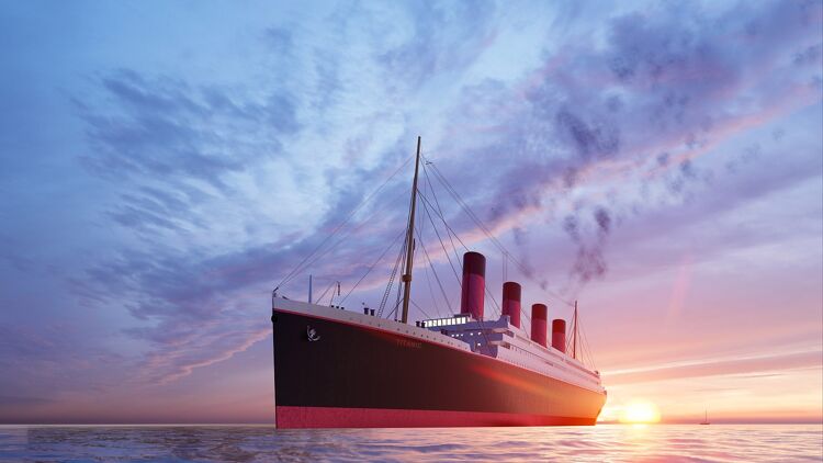 Het schip de Titanic was met 2200 mensen op weg naar Amerika toen het zonk.