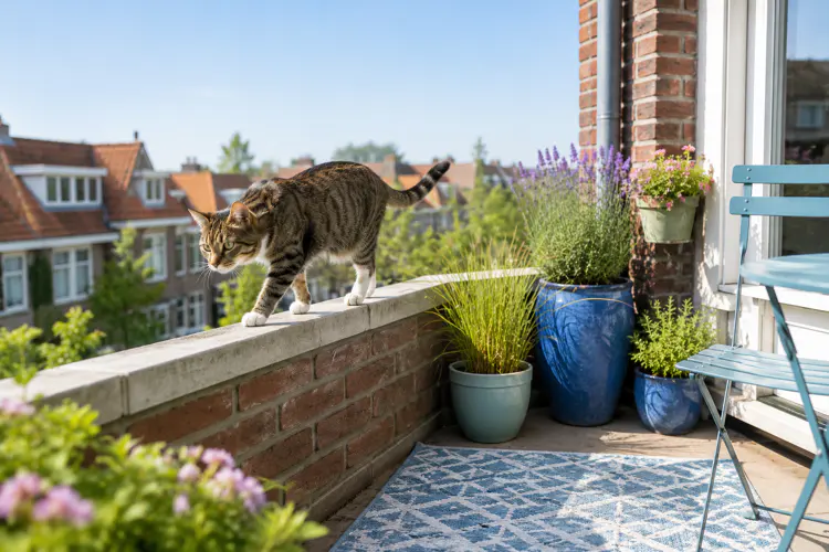 Katten onderzoeken graag hun omgeving.