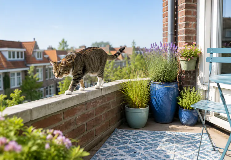 Katten onderzoeken graag hun omgeving.