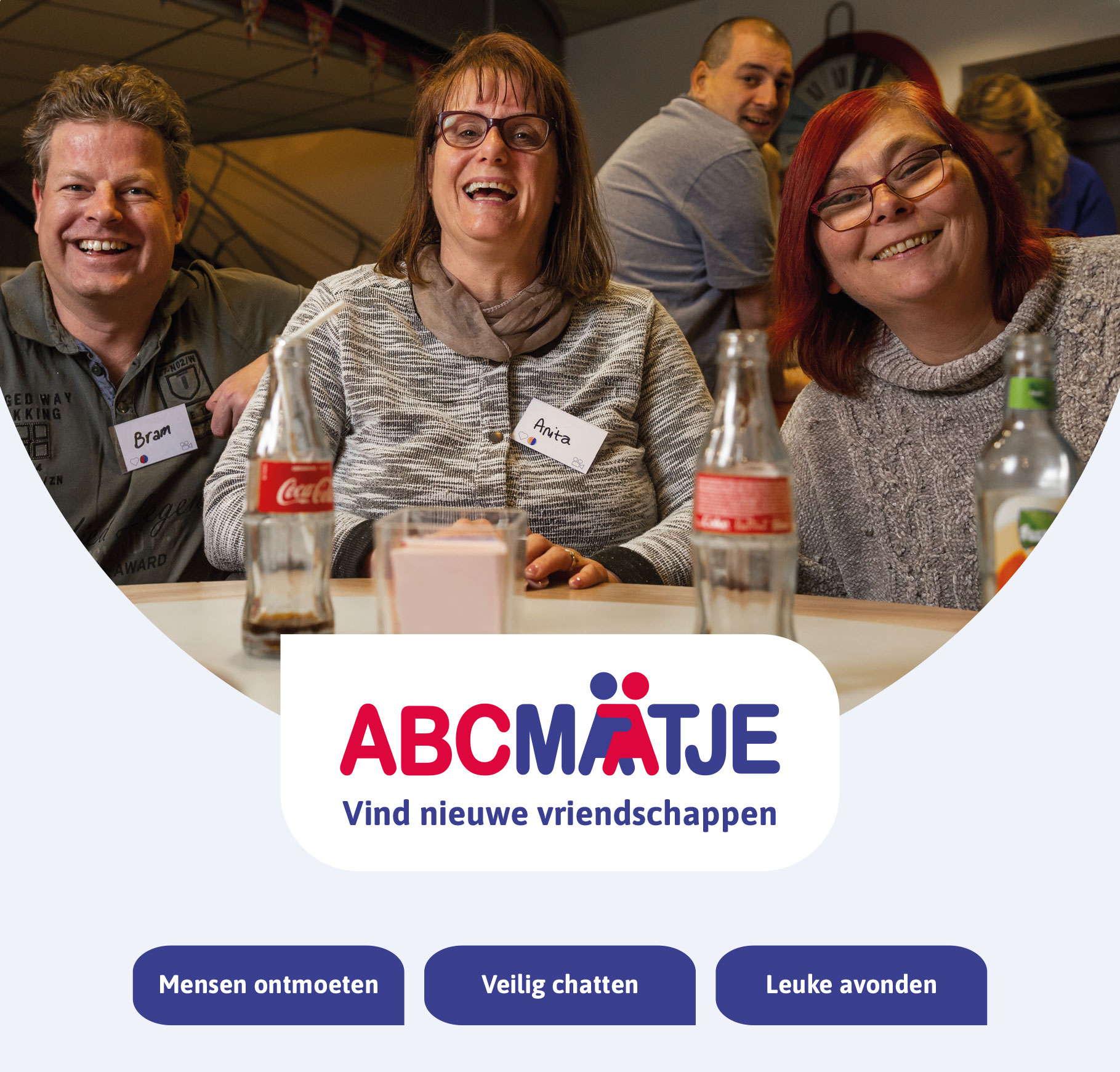 Met ABCMaatje maakt je veilig en snel nieuwe vrienden!