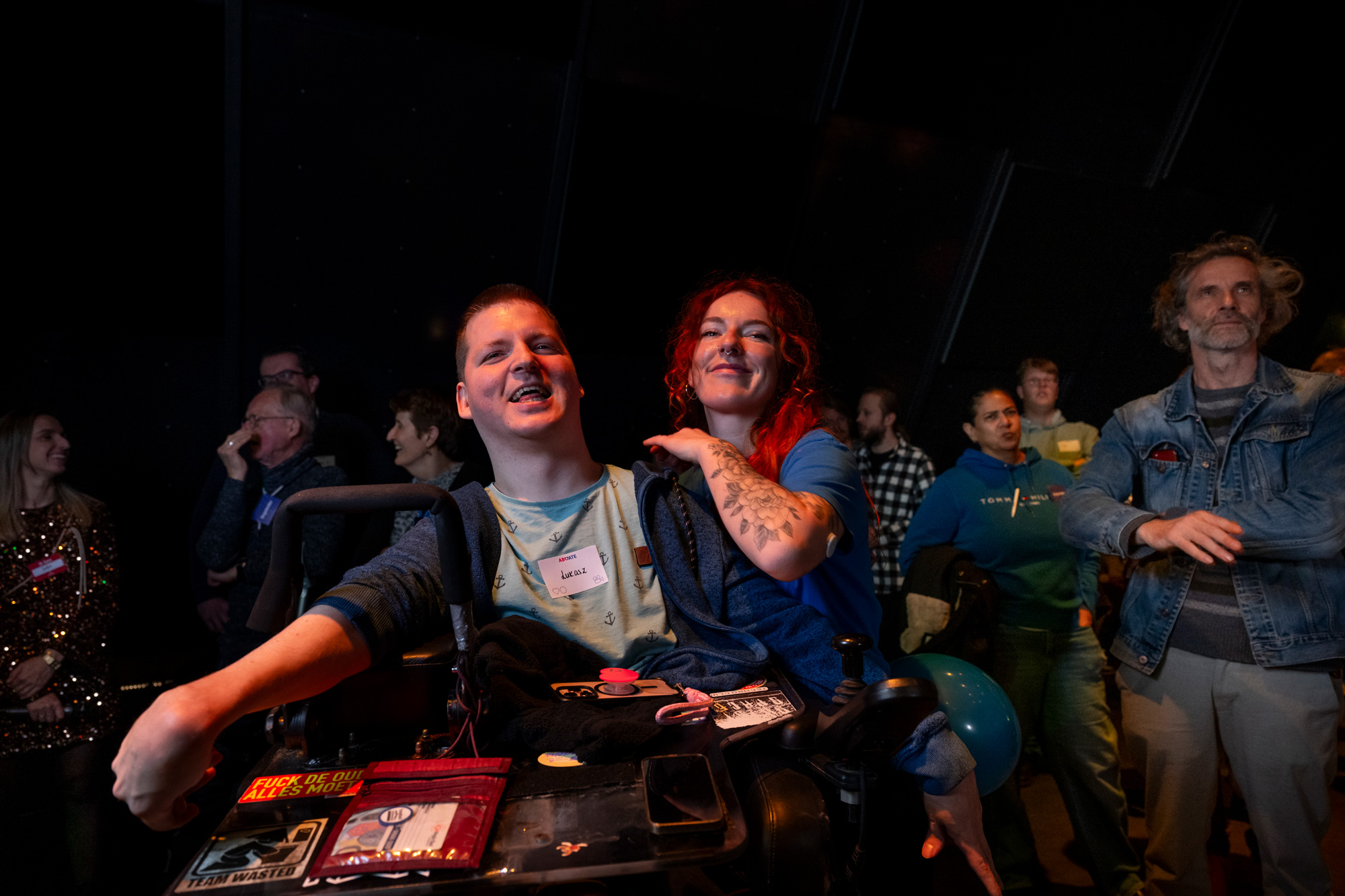 Het podium was gelukkig supergoed toegankelijk voor mensen met een rolstoel.