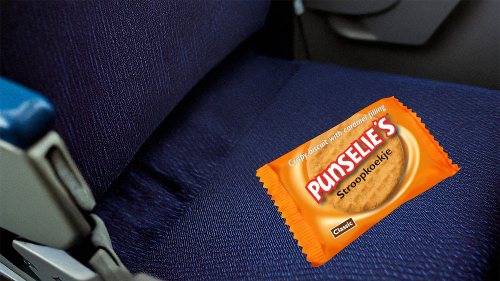 Punselie koekjes werden jarenlang uitgedeeld aan passagiers in vliegtuigen van de KLM.