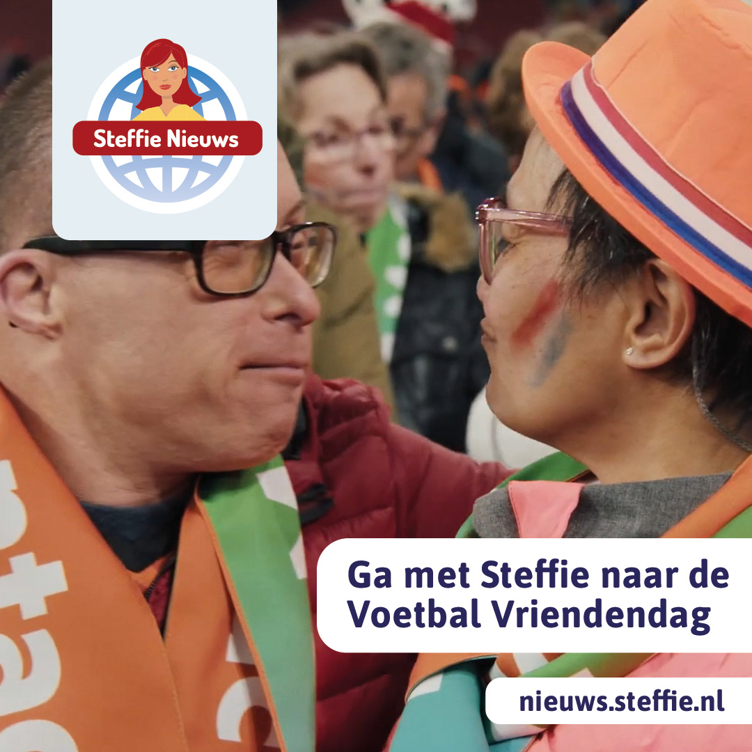 Ga met Steffie gratis naar de Voetbal Vriendendag!