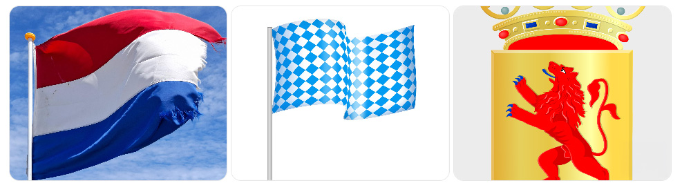 Verschillende kleuren vlaggen.