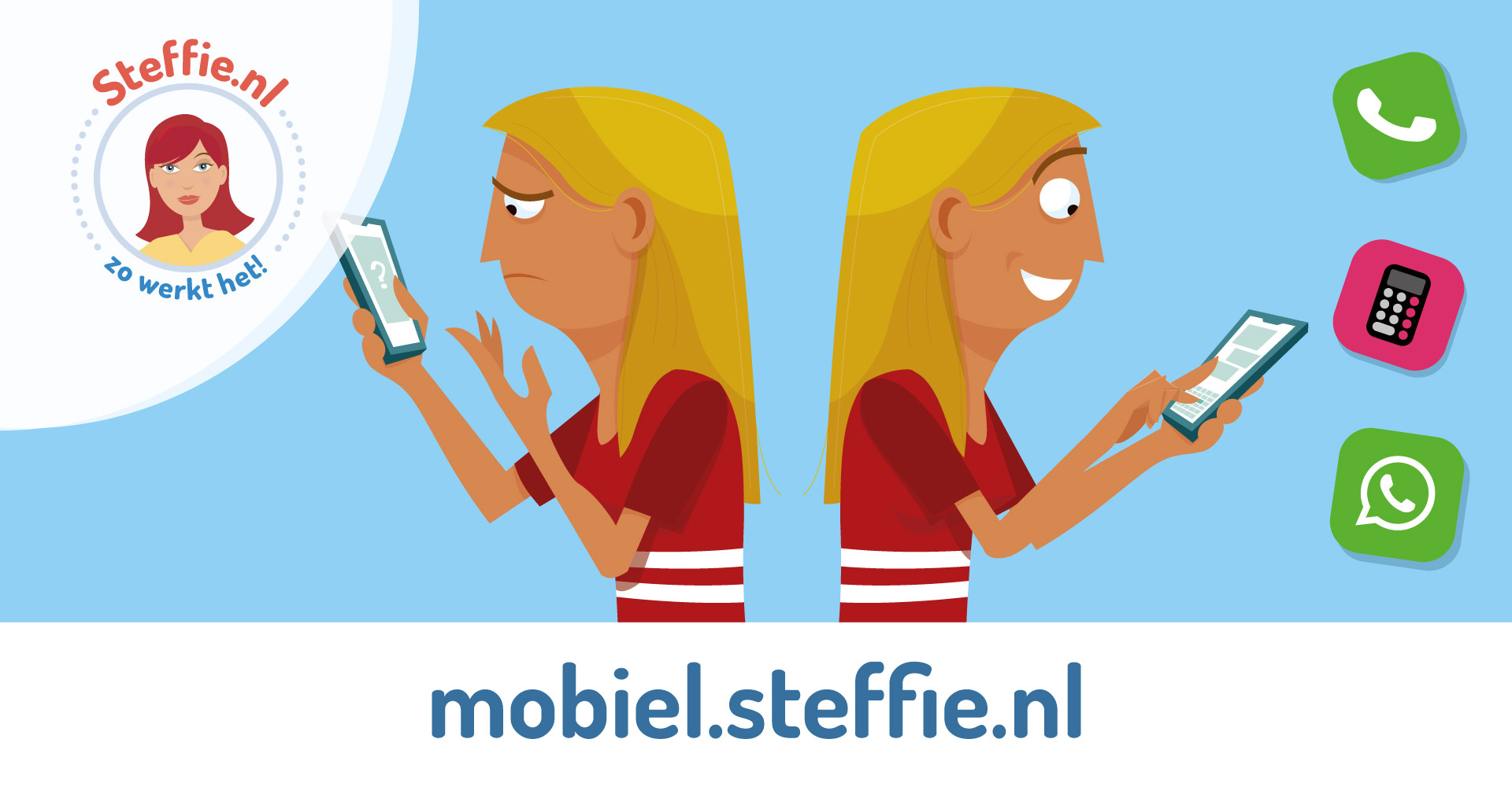 Bezoek ook eens Mobiel.steffie.nl voor een uitleg over mobieltjes in makkelijke taal.