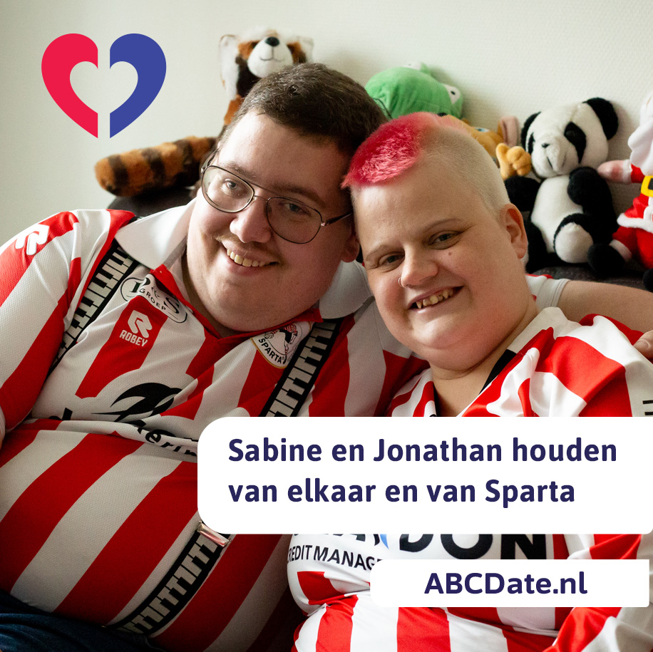 Sabine en Jonathan houden van elkaar en Sparta!