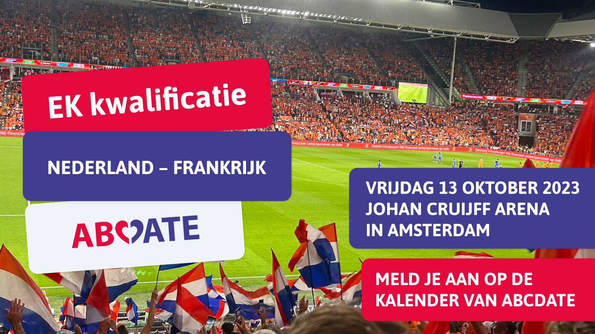 Ga gratis naar Nederland - Frankrijk met ABCDate en ABCMaatje!