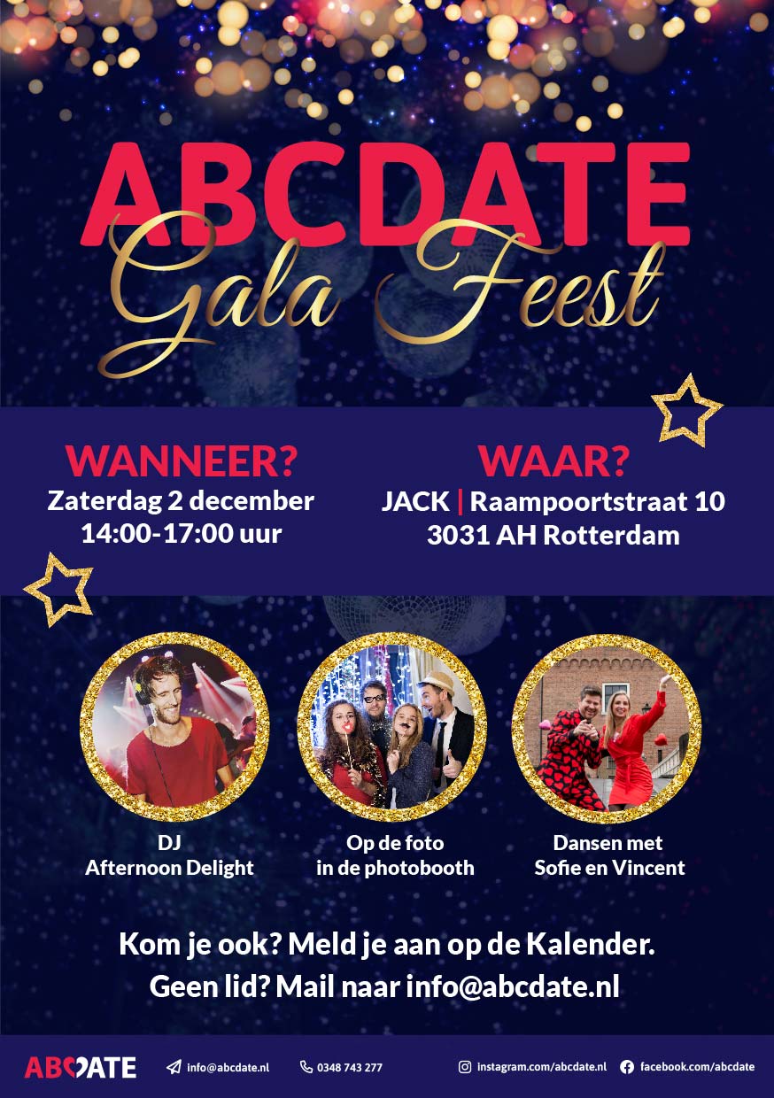 Meld je hier aan voor het grote ABCDate Galafeest!