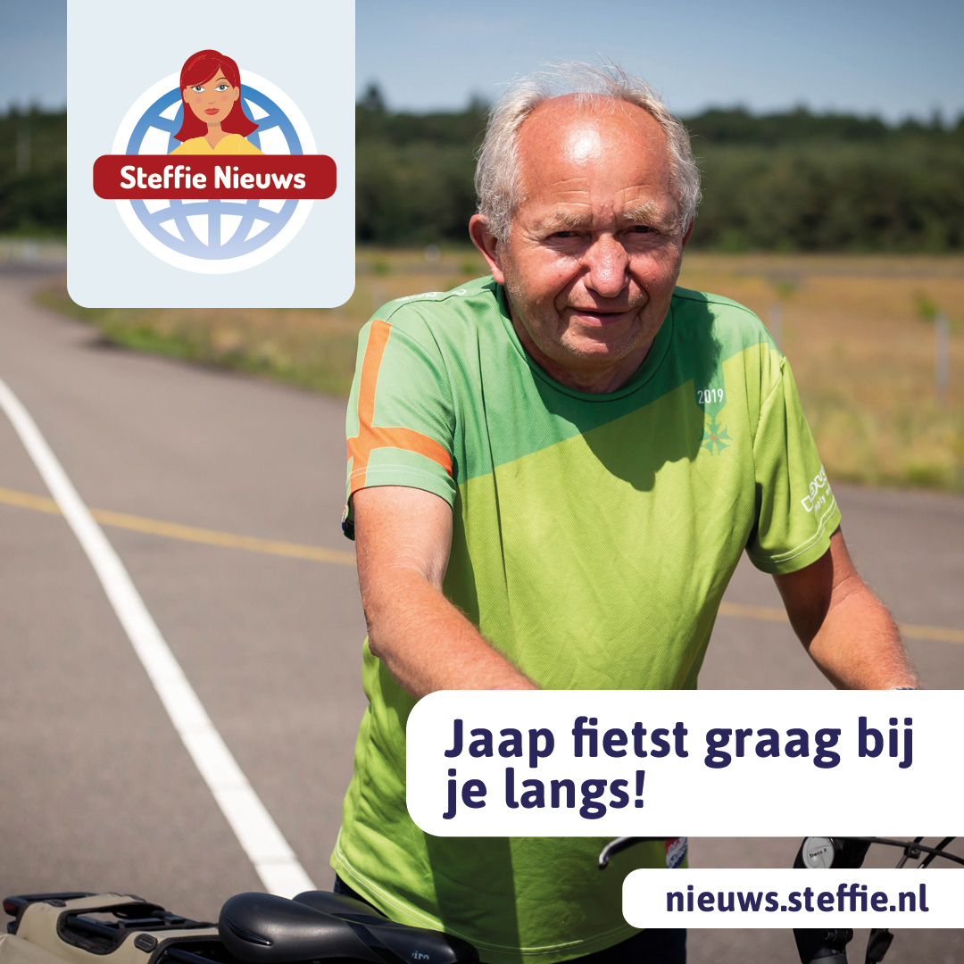 Jaap fietst naar je toe!
