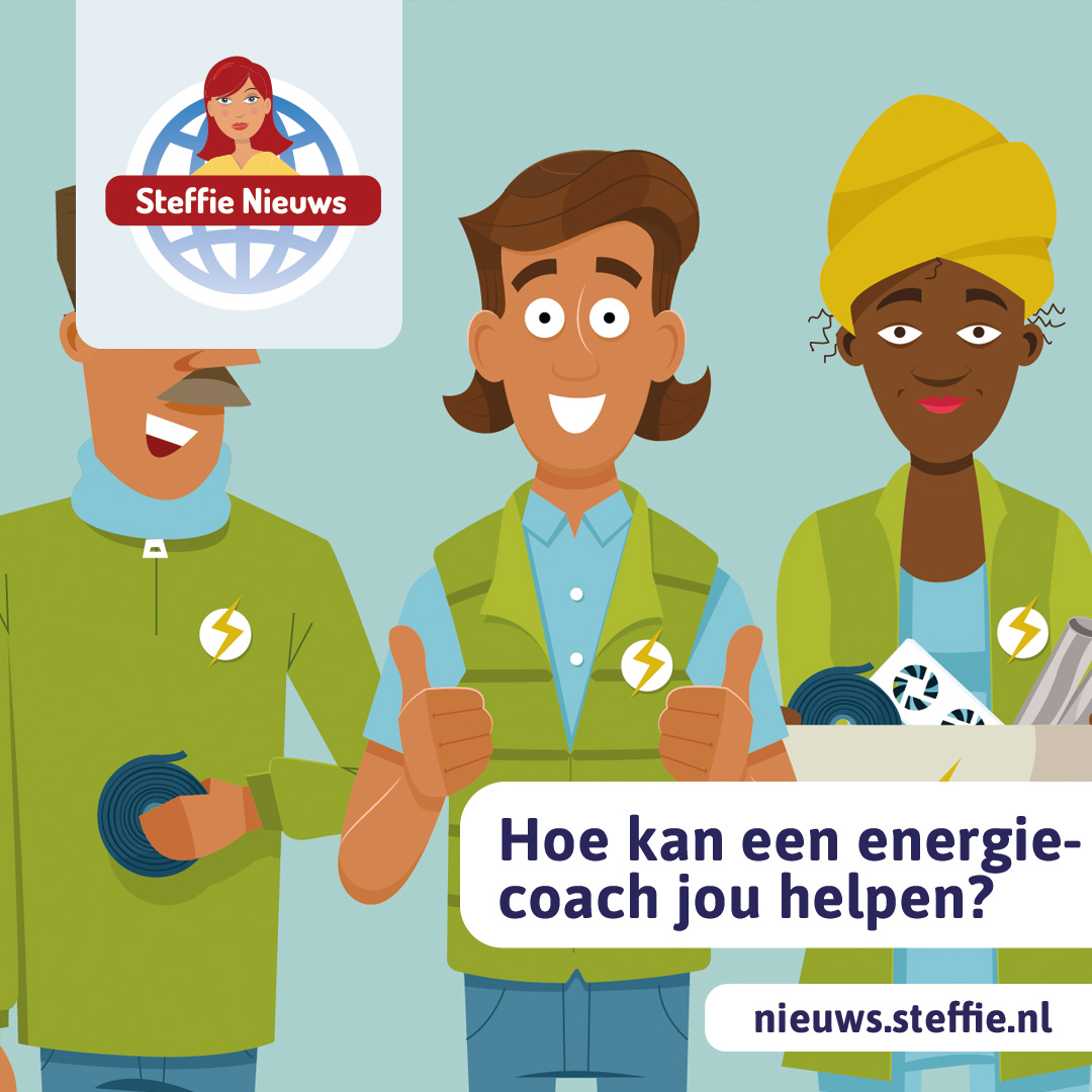 Steffie helpt met energie besparen