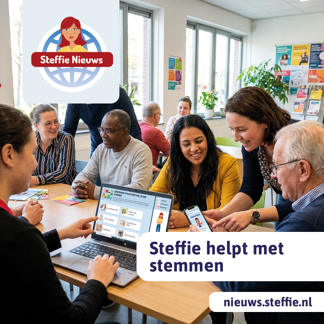 Steffie helpt met stemmen!