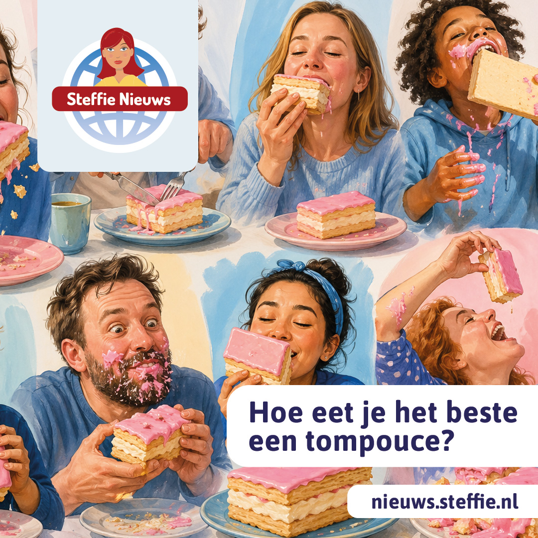 Hoe eet je een tompouce?