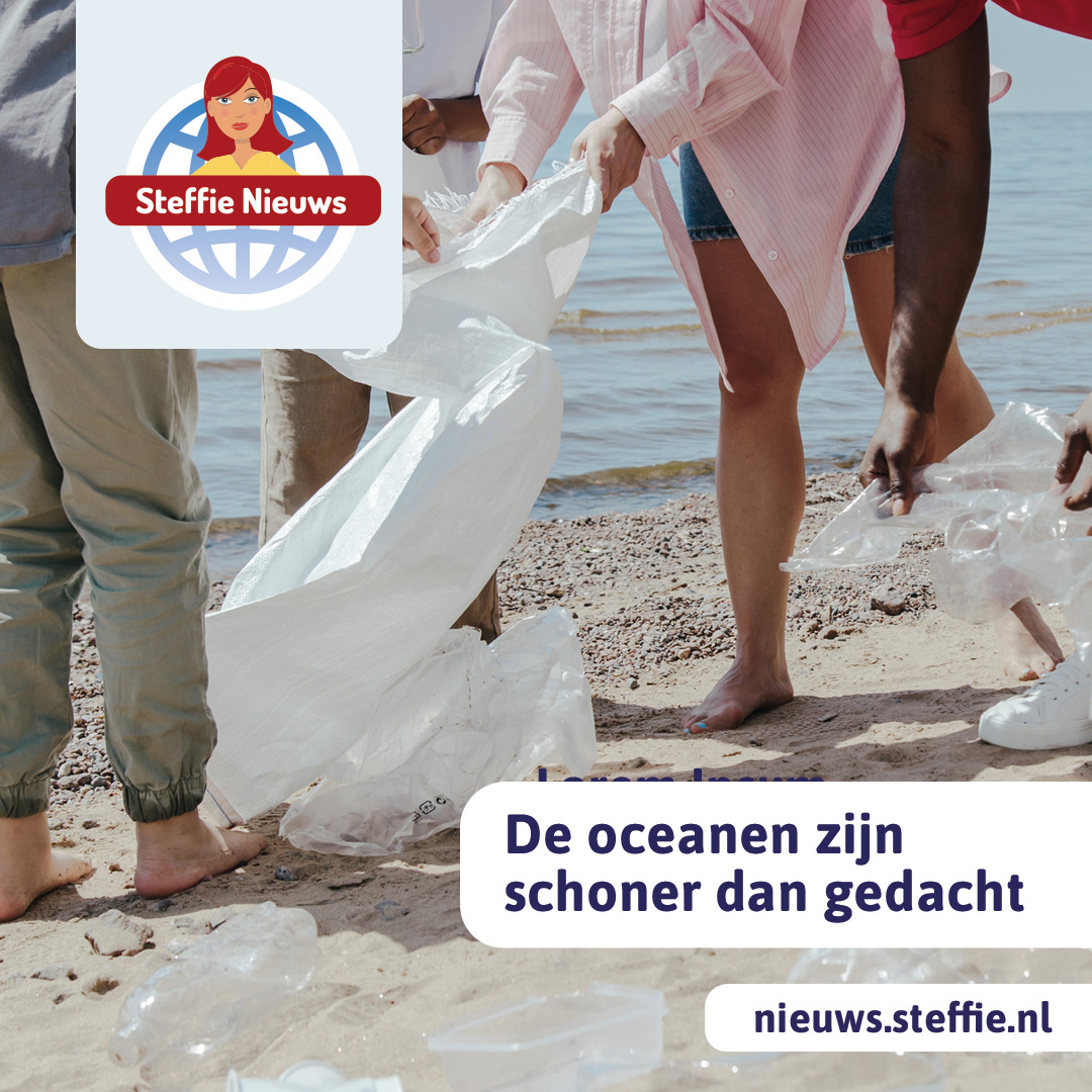 Er ligt gelukkig minder plastic in de oceaan.